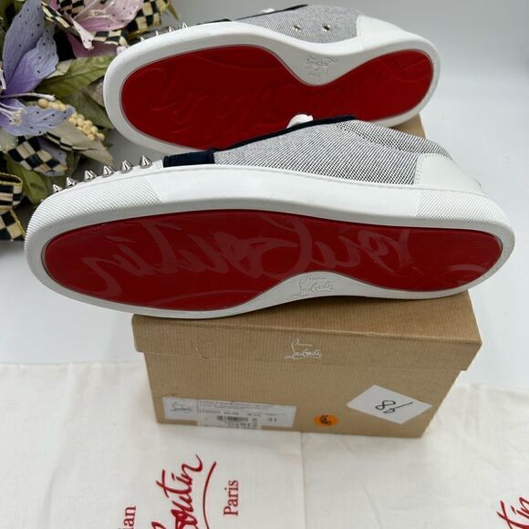 Men’s Christian Louboutin, Louis Jr spikes size 41 made in Italy - Picture 9 of 11